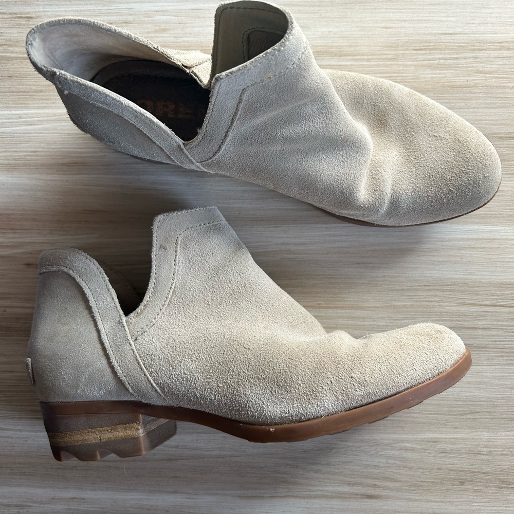 Sorel, Lolla Cut Out Bootie, Bone, sz 9.5